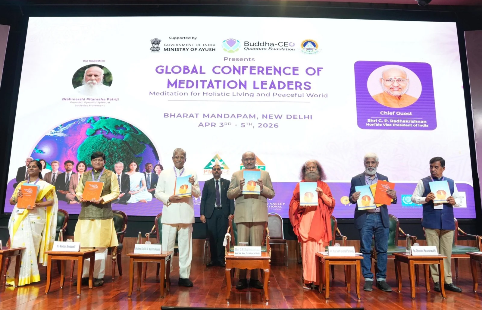 Vice President Shri C. P. Radhakrishnan Highlights Meditation as Path to Inner Peace and Clarity at the Global Conference of Meditation Leaders in New Delhi