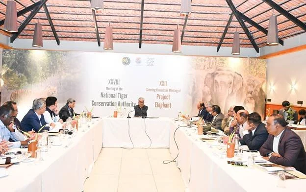 Union Environment Minister chairs NTCA and Project Elephant Meetings at Sundarbans; Reviews National Strategies for Tiger and Elephant Conservation