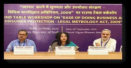 Department of Consumer Affairs, organises round table workshop on “Ease of Doing Business and Consumer Protection – Legal Metrology Act 2009”