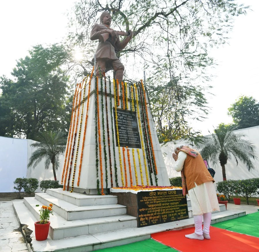 PM pays tribute to the great freedom fighter Mangal Pandey on his birth anniversary