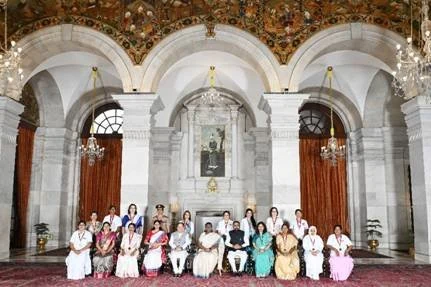President of India confers National Florence Nightingale Awards 2025 to 15 Awardees at Rashtrapati Bhavan