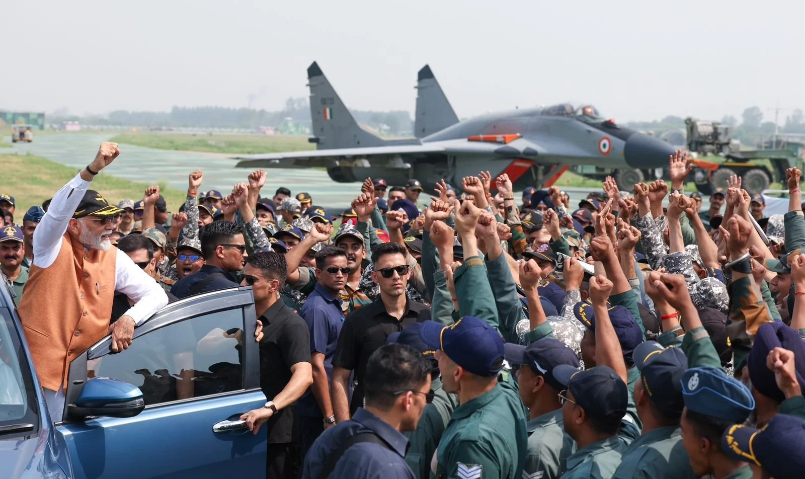 Prime Minister visits AFS Adampur to meet brave air warriors and soldiers