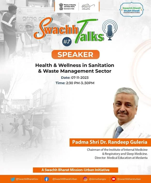 th Edition of Swachh Talks Webinar Series organised to highlight importance of health and wellness in the sanitation sector